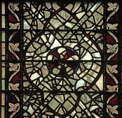Window W58 depicting grisaille by English School