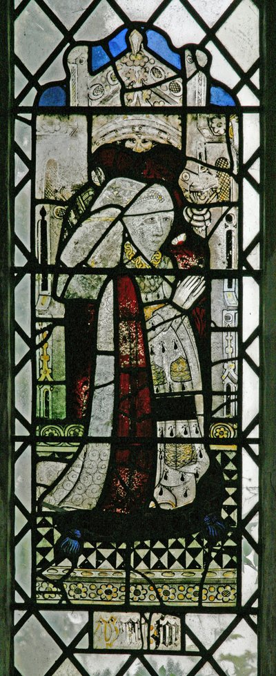 Window w5 depicting Elizabeth Fray Waldegrave by English School