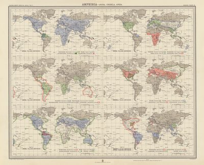 Zoogeography: Amphibia, Anura, Urodela, Apoda by English School