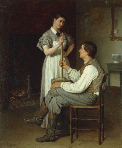 The Helping Hand by Enoch Wood Perry
