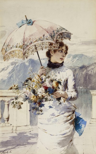 On the Terrace by Enrico Gamba