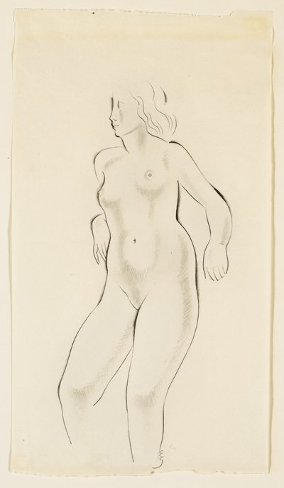 Study of a Female Nude by Eric Gill