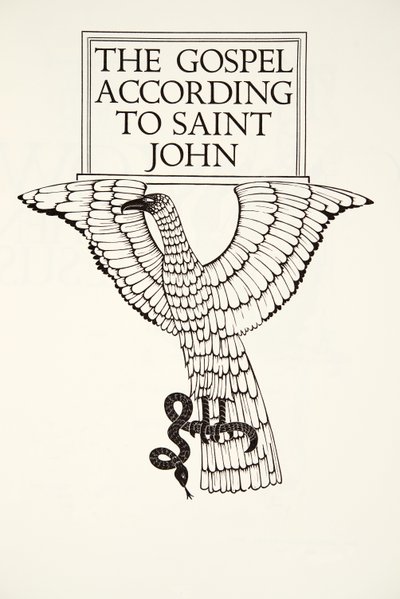 The Eagle of St. John by Eric Gill