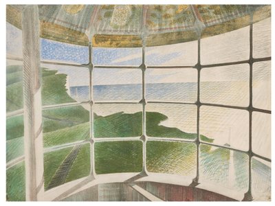Beachy Head Lighthouse by Eric Ravilious