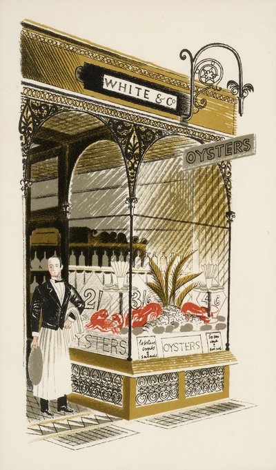 Oyster Bar, c.1938 by Eric Ravilious