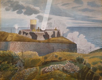 Searchlight at Dusk by Eric Ravilious