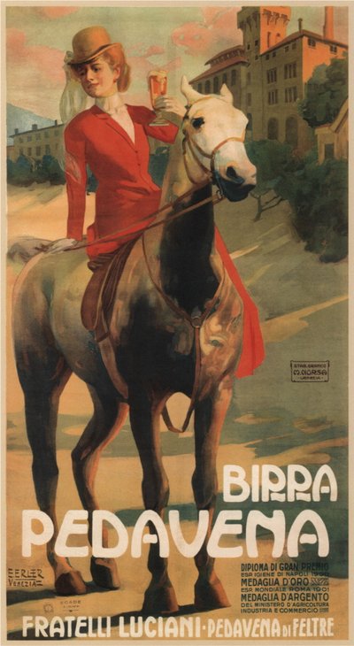 Advertising for Beer Pedavena by Erich Erler