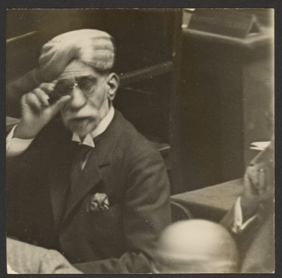 Seated Man in Turban and Dark Glasses by Erich Salomon