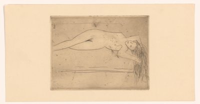 Reclining Nude Woman by Erich Wichmann