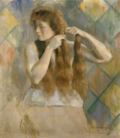 Braid The Hair by Erik Theodor Werenskiold
