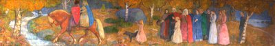 Little Kjersti and the Elvenking by Erik Theodor Werenskiold