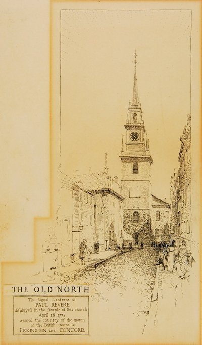 Boston--North Church by Ernest C. Peixotto