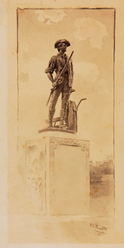 The Minute Man Monument by Ernest C. Peixotto
