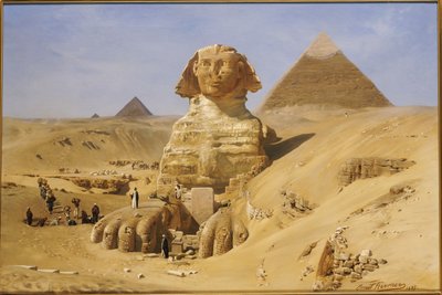 Excavation of the Sphinx by Ernest Carl Eugen Koerner