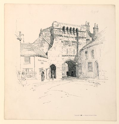 The West Gate, Winchester by Ernest Clifford Peixotto