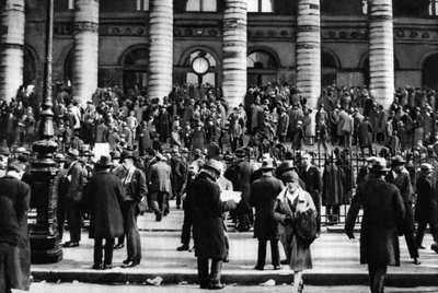 Bargaining Outside the Stock Exchange, Paris by Ernest Flammarion