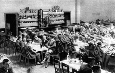 Restaurant for students, Paris, 1931 by Ernest Flammarion