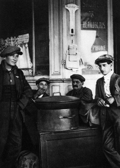 Street Sellers of Roasted Chestnuts, Paris by Ernest Flammarion