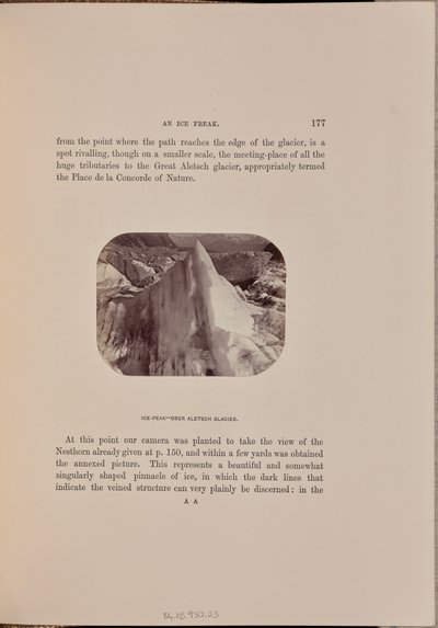 Ice-Peak - Ober Aletsch Glacier by Ernest H. Edwards