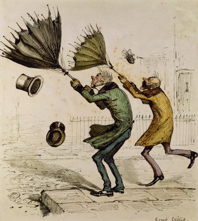 A Sudden Squall by Ernest Henry Griset