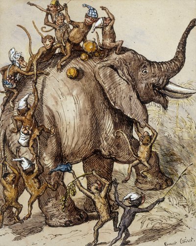 Monkey Capers by Ernest Henry Griset