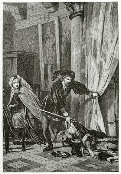 Scene from Hamlet, 19th Century by Ernest Hillemacher