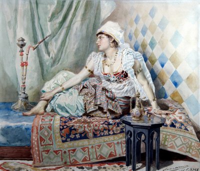 An Odalisque by Ernest Karlovich Liphart