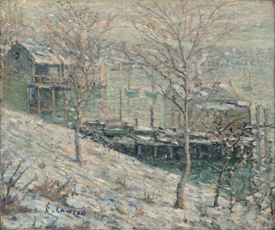 Harlem River Winter Scene by Ernest Lawson
