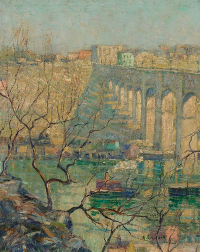 View of the Bridge by Ernest Lawson