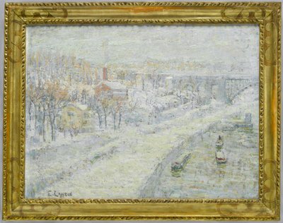 Winter Landscape - Washington Bridge, c.1907-10 by Ernest Lawson