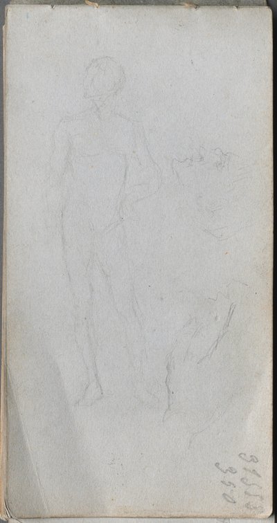 Nude Figure, Profile by Jean Louis Ernest Meissonier