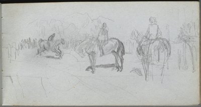 Sketchbook, page 52: Figure Study by Ernest Meissonier