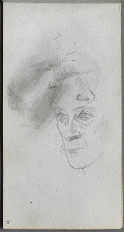 Sketchbook, page 81: Study of Faces by Jean Louis Ernest Meissonier