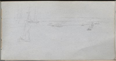 Sketchbook, page 94: Seascape by Jean Louis Ernest Meissonier