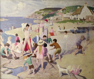 Beach Scene by Ernest Procter