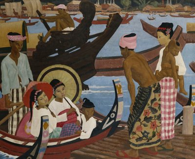 Crossing the River, Burma by Ernest Procter