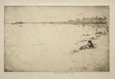 The Pier by Ernest Stephen Lumsden