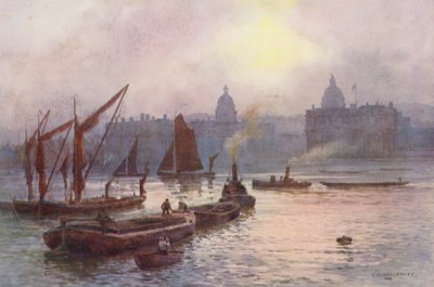 River Thames: Greenwich by Ernest William Haslehust