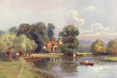 River Thames: Medmenham Abbey by Ernest William Haslehust