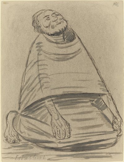 Man Kneeling by Ernst Barlach