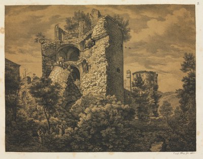 Six Views of Heidelberg Castle: Tower by Ernst Fries