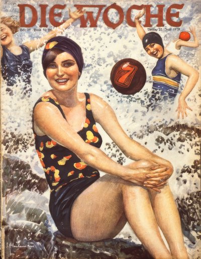 Young Women in the Waves (Heilemann) by Ernst Heilemann