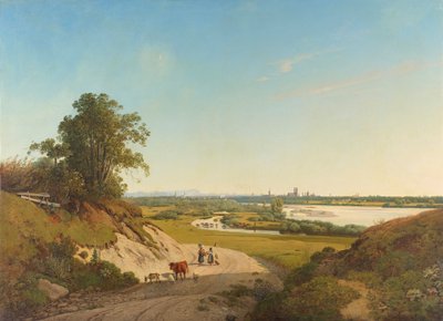View from Oberföhring to Munich by Ernst Kaiser