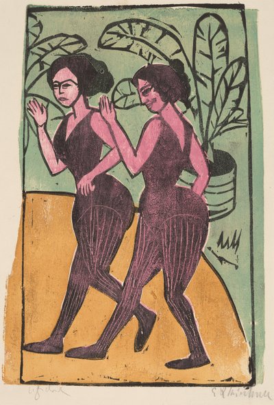 English Step Dancers by Ernst Ludwig Kirchner