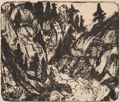 Rocky Stream, 1919 by Ernst Ludwig Kirchner