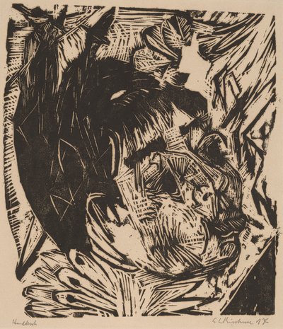 Wife of Professor Schaxel by Ernst Ludwig Kirchner