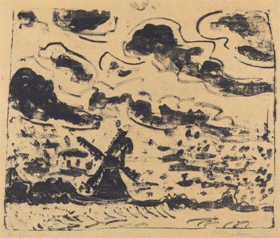 Windmill near Burg on Fehmarn, 1908 by Ernst Ludwig Kirchner