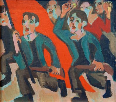 May 1st Revolution by Ernst Ludwig Kirchner