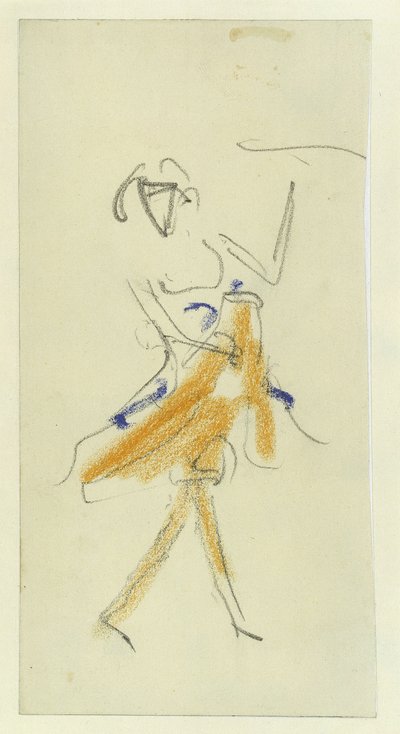 A Dancer, 1909-1910 by Ernst Ludwig Kirchner