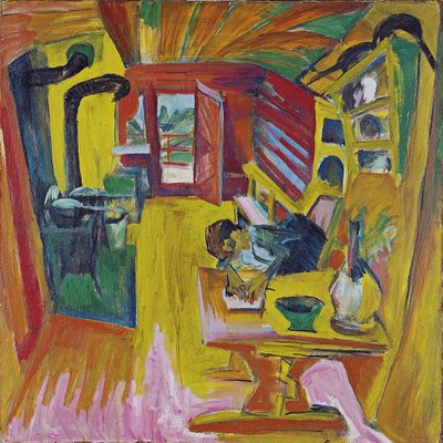 Alpine Kitchen, 1918 by Ernst Ludwig Kirchner